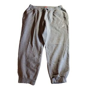 Men's Nike Club Fleece Jogger Sweatpants, Gray,‎ XXL